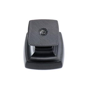30 Pack Black Solid Square Drawer Knob Pulls For Bathroom(LS9016BK) -Homdiy
