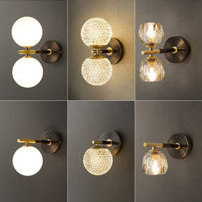 Luxury Copper Globe Wall Lamp -Homdiy