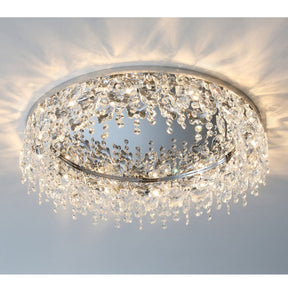 Modern Crystal Flush Mount Ceiling Light -Homdiy