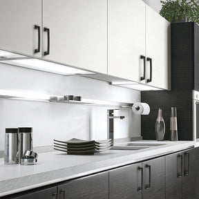 50 Pack Modern Black Solid Cabinet Handles Zinc Alloy Cabinet Pulls for Kitchen -Homdiy