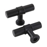 6 Pack Black Cabinet Drawer Pull And knob Euro Style (LST18BK) -Homdiy