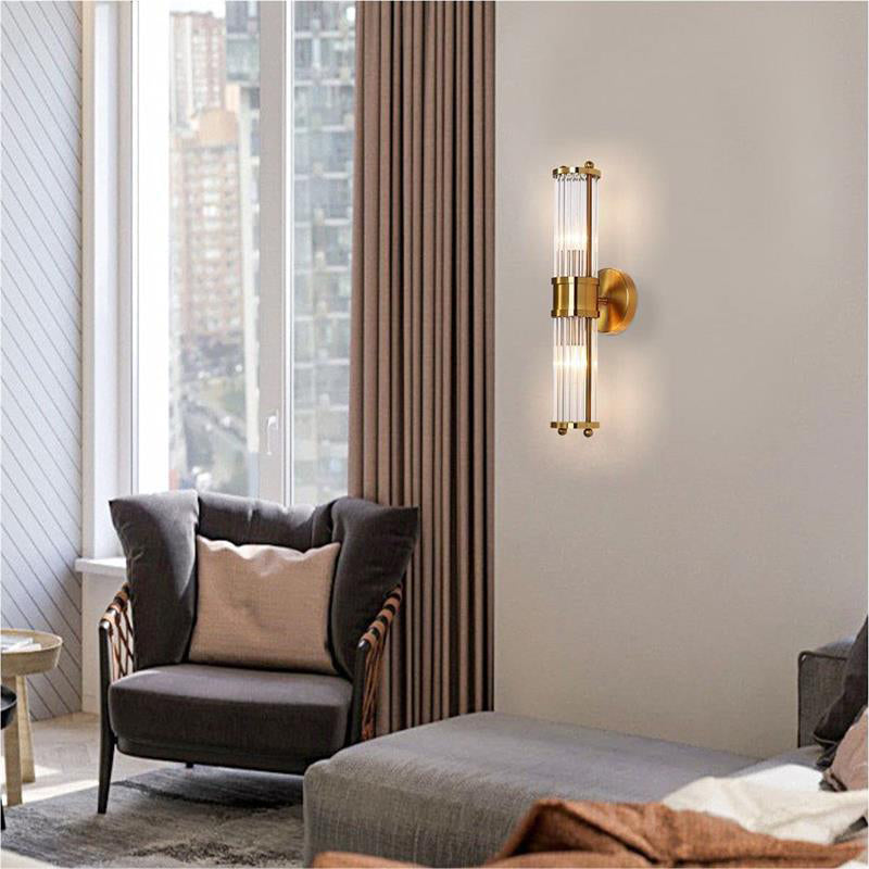 Nordic Simple Gold Brass Wall Lamp -Homdiy