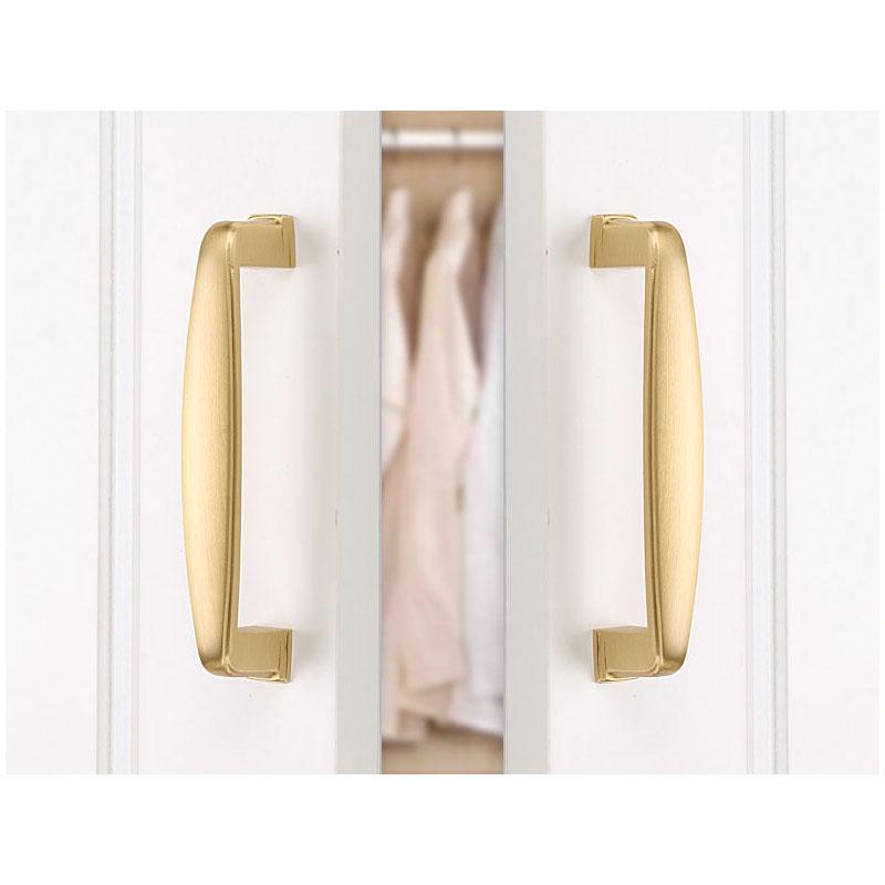 5 Pack Brushed Brass Dresser Pulls Square Cabinet Door Hardware For Bathroom(LS8791GD) -Homdiy