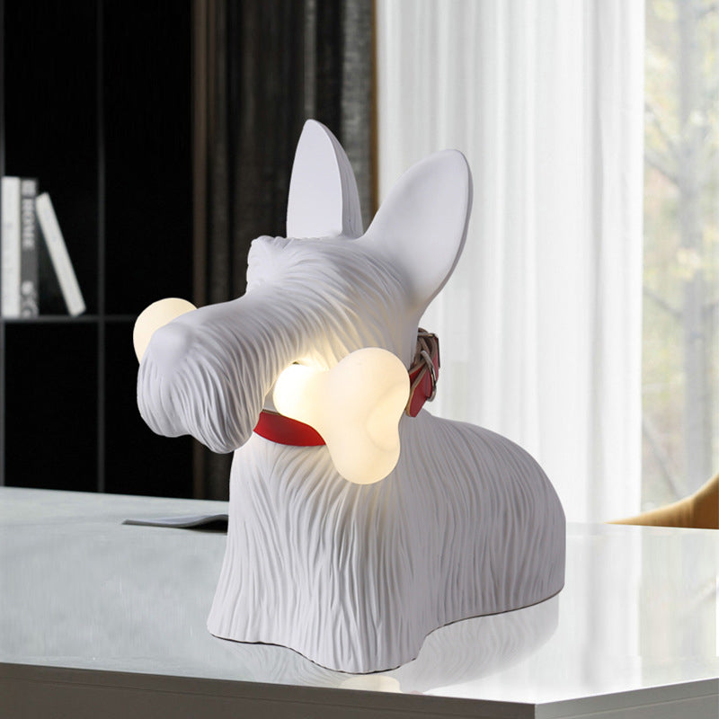 Designer Cartoon Resin Dog Table Lamp -Homdiy