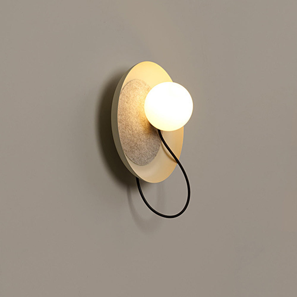 Designer Round Wire Home Decor Wall Lamp -Homdiy