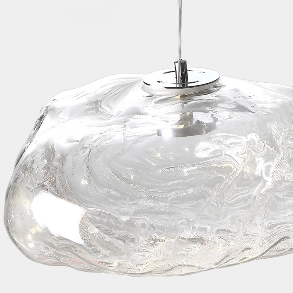 Minimalist Blown Glass Bubble Pendant Light -Homdiy