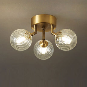 Modern Glass Bubble Sputnik Chandelier For Bedroom Ceiling Light -Homdiy