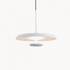 Modern LED Hanging Light Fixtures Round Plate Pendant Lights -Homdiy