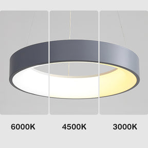 Stainless Steel Golden Color LED Ring Pendant Light -Homdiy