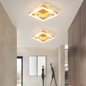LED Metal Flush Mount Ceiling Light Fixtures For Hallway -Homdiy