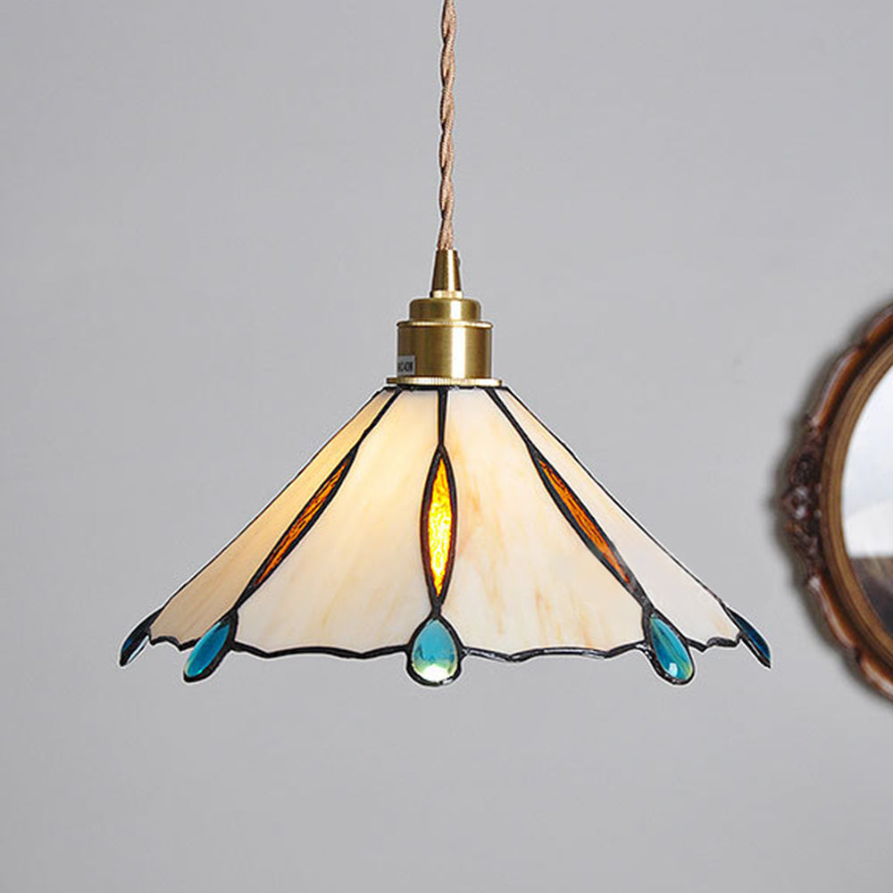 Retro Stained Glass Tiffany Pendant Light -Homdiy