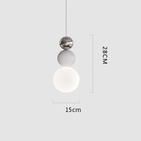 Bauhaus Glass Pendant Light for Bedroom Bedside -Homdiy