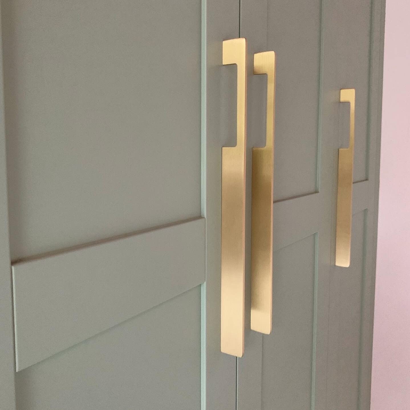 Gold Cabinet Pulls Small Medium & Large Door Handles Drawer Pulls -Homdiy