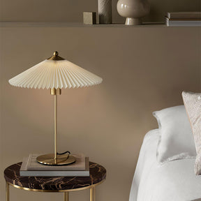 Mid-Century Pleated Table Light For Bedroom -Homdiy