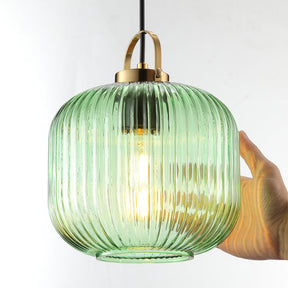 Vintage Stained Glass Pendant Hanging Light -Homdiy