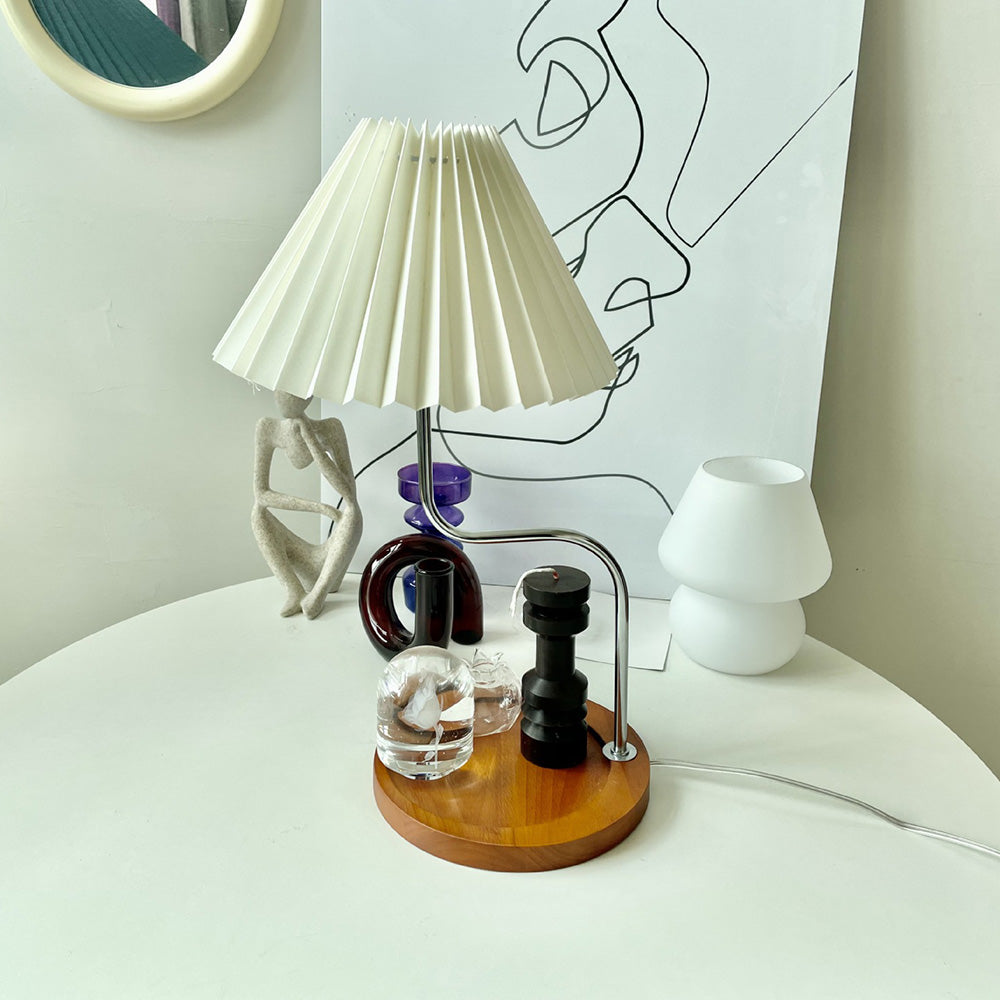 Vintage Pleated Fashion Table Lamp -Homdiy