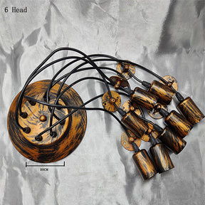 DIY Spider Industrial Hanging Lamps Vintage Multi-head Pendant Lights -Homdiy