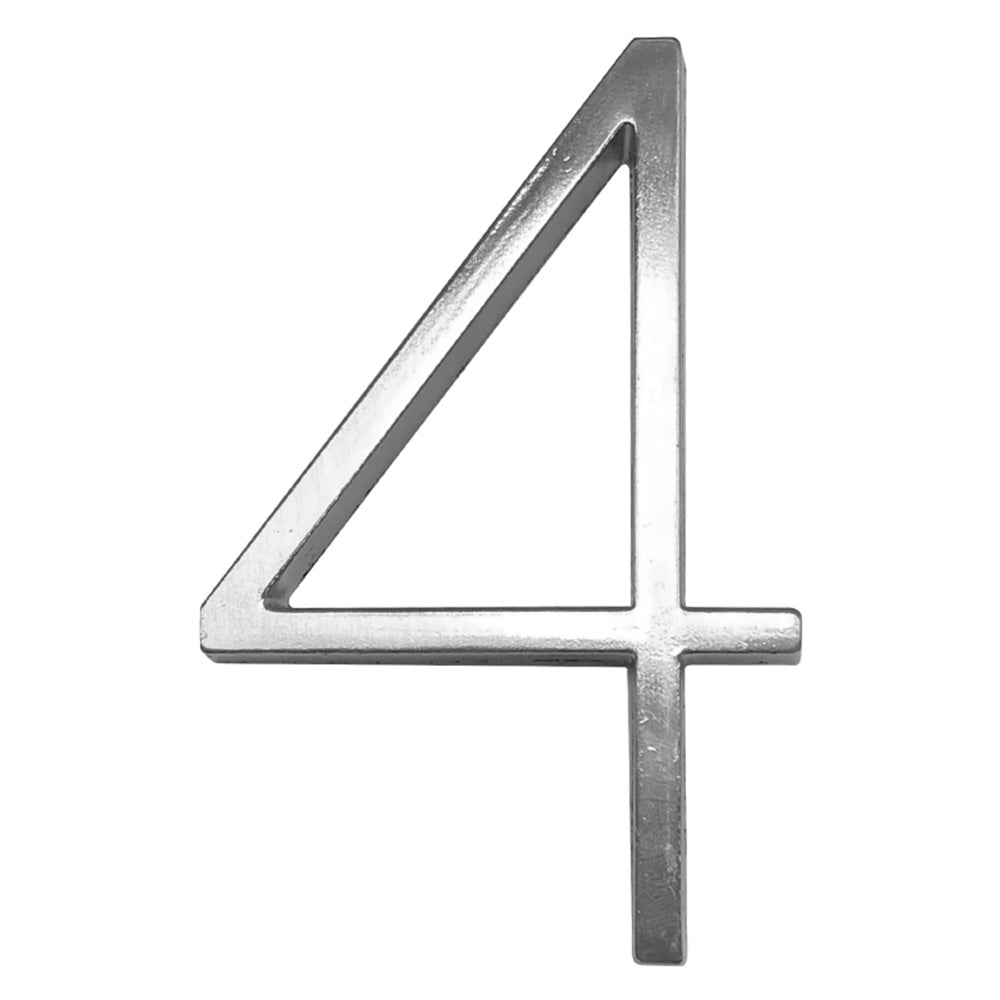 Modern and Simple Zinc Alloy House Number Signs in Silver -Homdiy