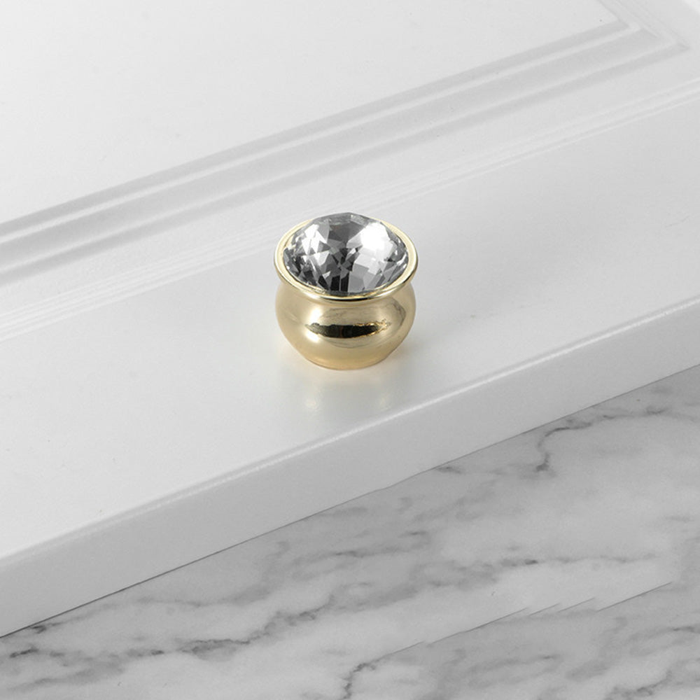 Luxury Crystal Glass Decorative Cabinet Pulls Handles -Homdiy
