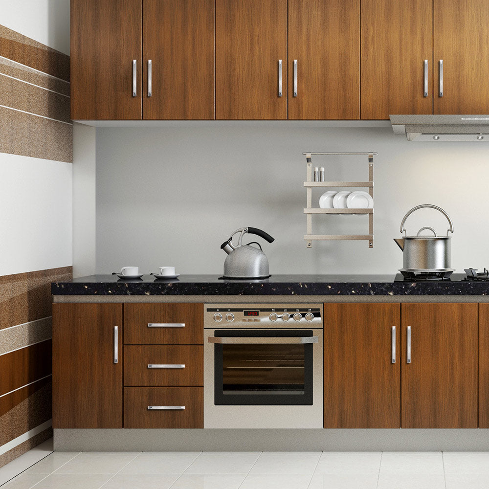 6 Pack Stain Nickel Kitchen Cabinet Handles Solid for Furniture(LS7024SNB) -Homdiy