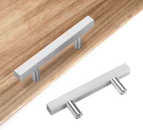 12 Pack Cabinet Handles Brushed Nickel Stainless Steel For Bathroom(LSJ22BSS) -Homdiy