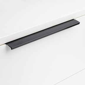 Black Kitchen Cabinet Finger Edge Drawer Pulls -Homdiy