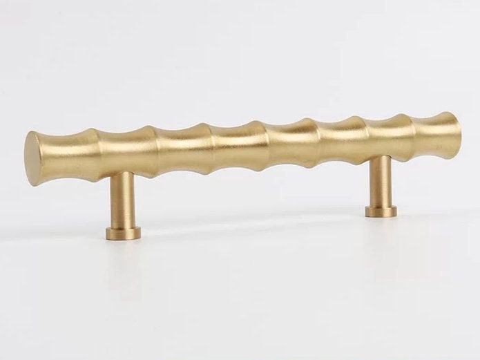 Brass Bamboo Cabinet Handles Dresser Pulls And Drawer Knob -Homdiy